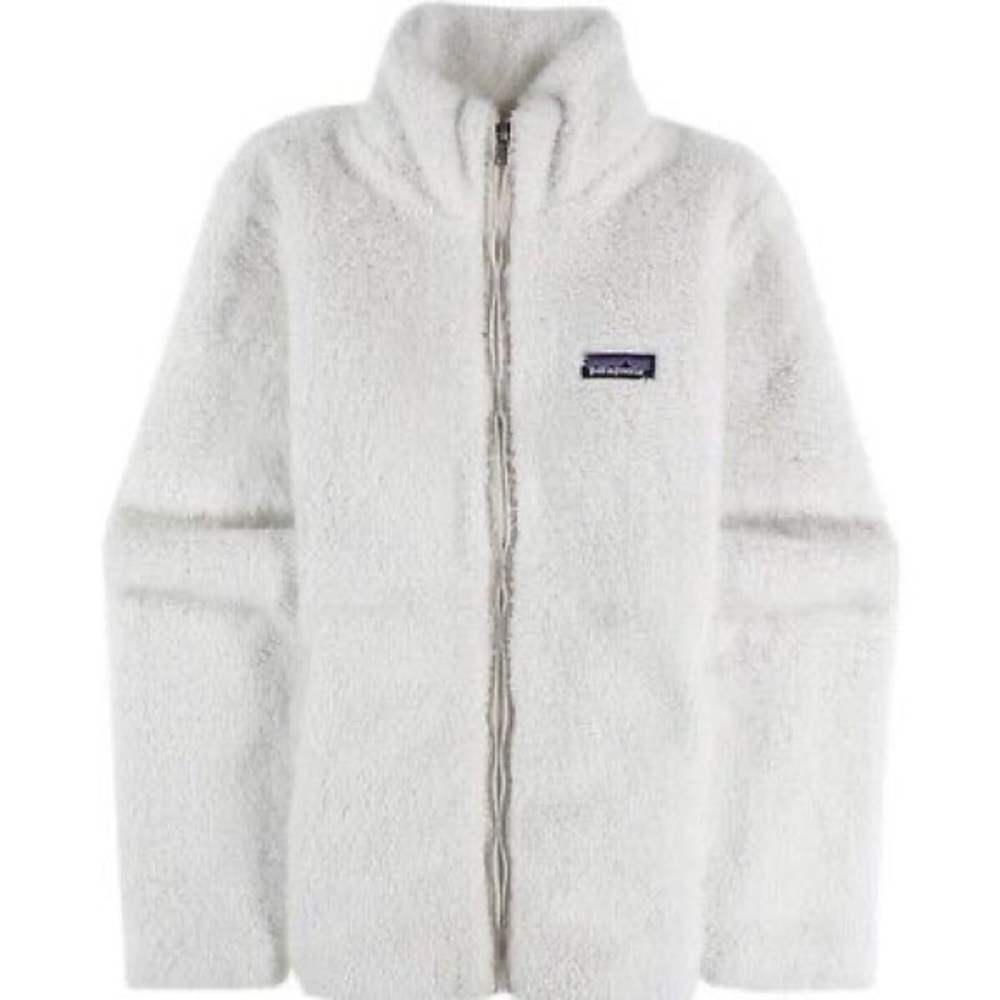Patagonia White Teddy Jacket Cozy Fleece Zip-Up - Picture 6 of 6